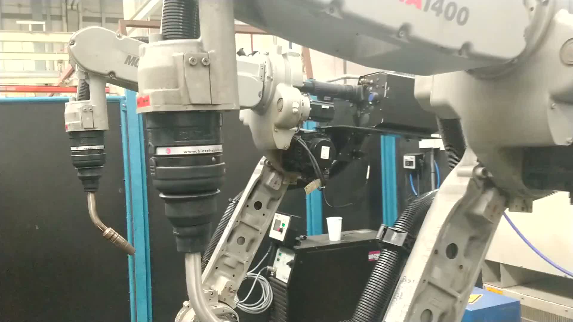 Celda robótica de soldadura